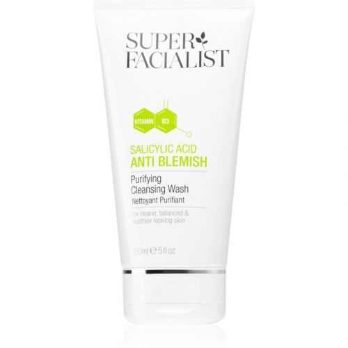 Super Facialist Salicylic Acid Anti Blemish odličovací čistiaci gél pre problematickú a mastnú pokožku 150 ml