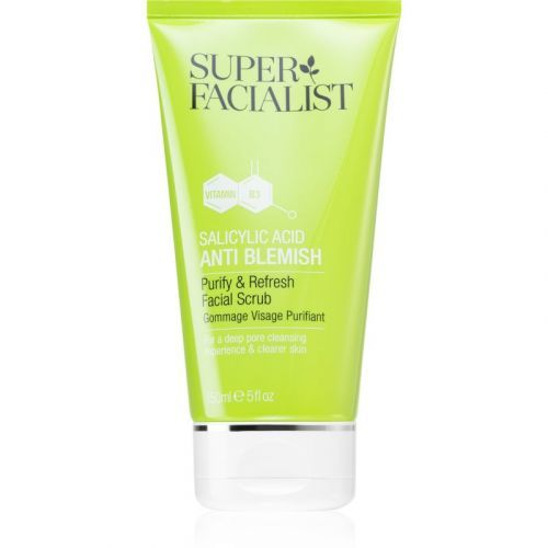 Super Facialist Salicylic Acid Anti Blemish jemný čistiaci peeling pre mastnú a problematickú pleť 150 ml