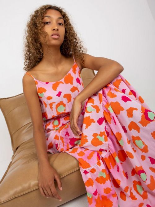 Šaty D73781M30313A svetlo ružové L