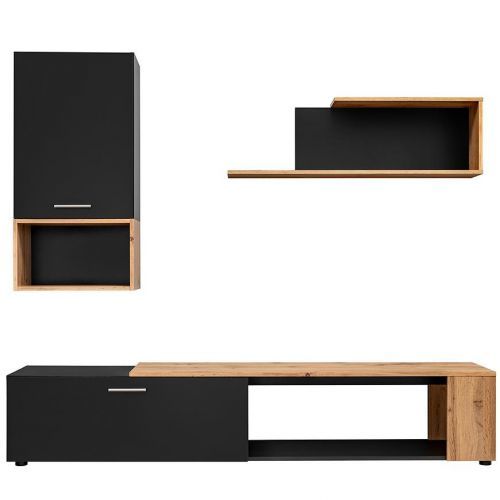 Obývacia stena Maze II čierna/wotan