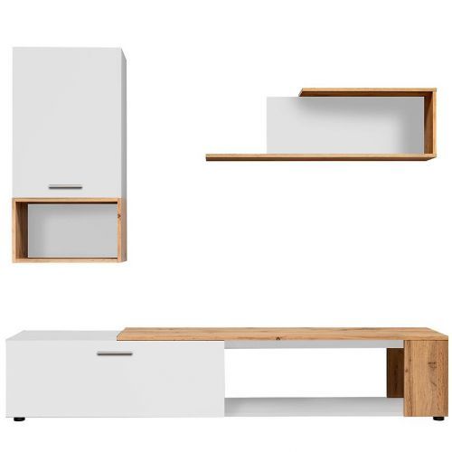 Obývacia stena Maze II biely/wotan