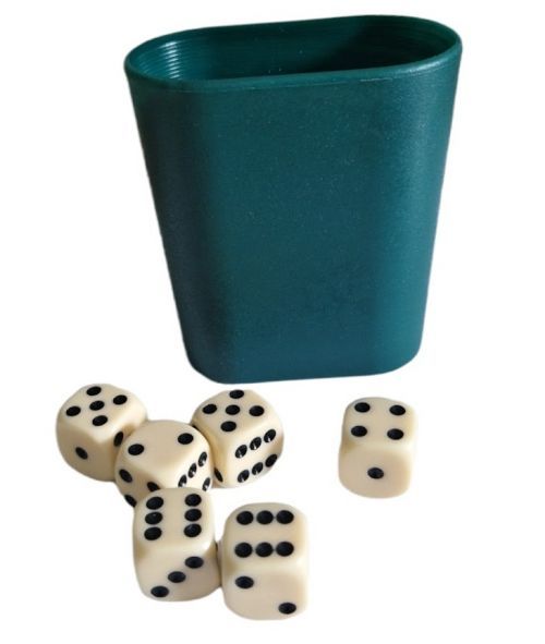 Hracie kocky v pohári 7ks