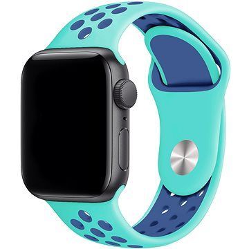 Eternico Sporty na Apple Watch 42 mm/44 mm/45 mm Sky Blue and Aquamarine