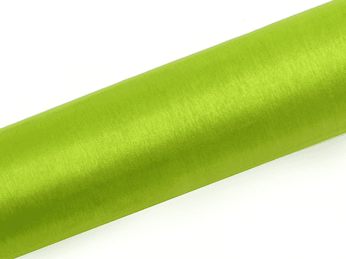 PartyDeco Organza svetlozelená 16cm x 9m