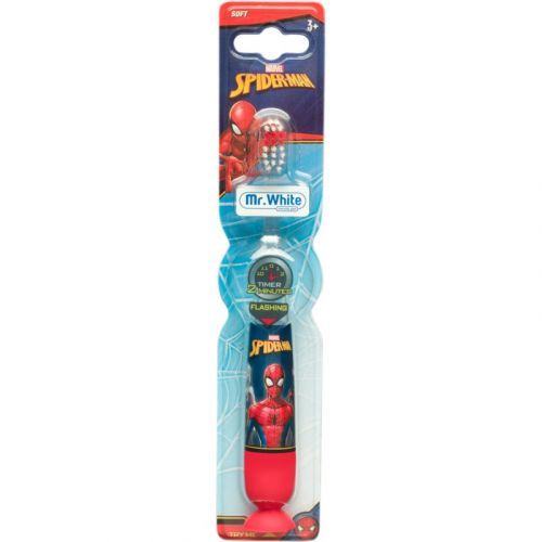 Marvel Spiderman Flashing Toothbrush detská zubná kefka na batérie soft 3y+ 1 ks