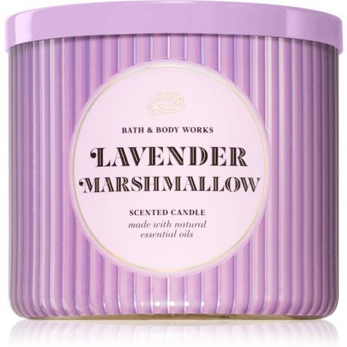 Bath & Body Works Lavender Marshmallow vonná sviečka 411 g