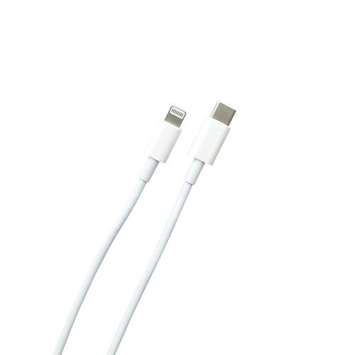 Kábel USB C - Apple Lightning PD Fast Charge, 1 m, biely