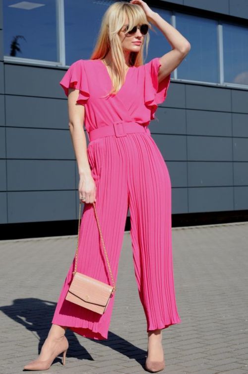 Merribel Jumpsuit Monique Fuchsia OS