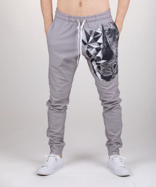 Aloha From Deer Rhino Sweatpants SWPN-PC AFD394 Grey XS