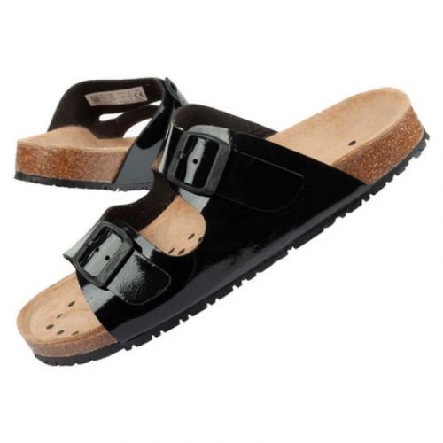 Abeba Sandále Black W 8088 pracovné žabky 38