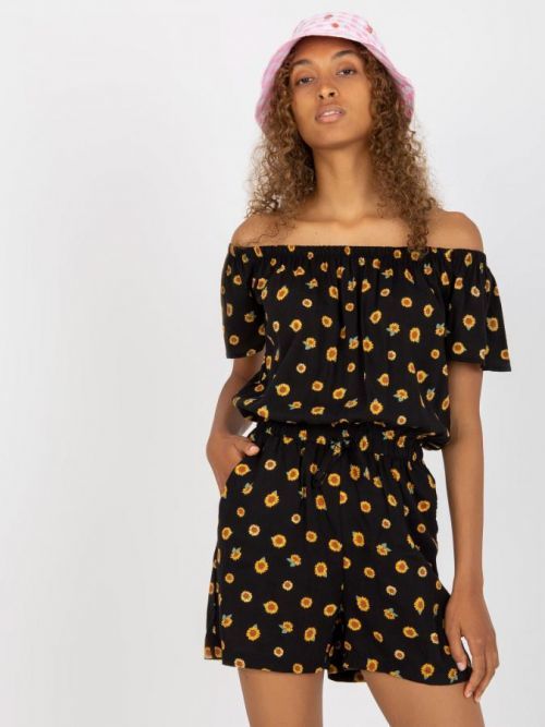 Kombinéza D73781M62266KA čierna a žltá M