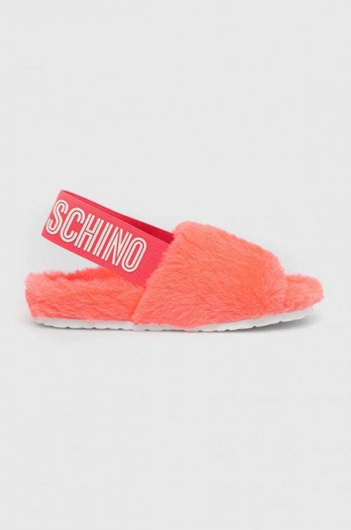 Papuče Love Moschino ružová farba