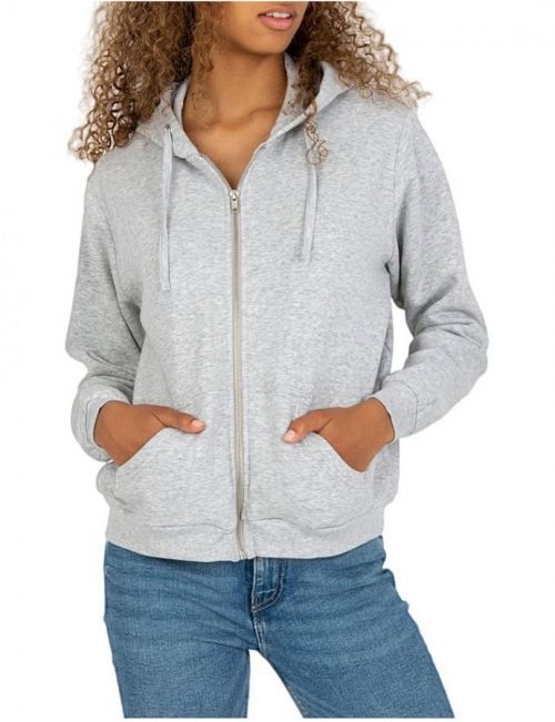 šedá mikina na zips