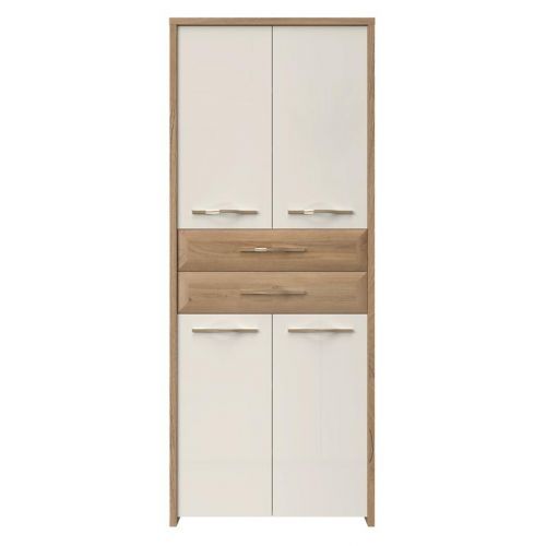 Skriňa 4d2s Gala V42 Pacific Walnut/Beige