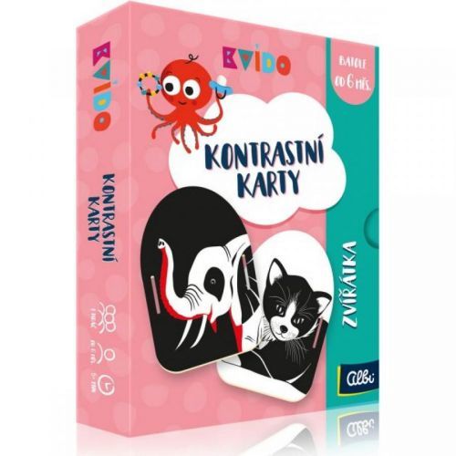 Albi Kvído Kontrastní karty Zvířátka