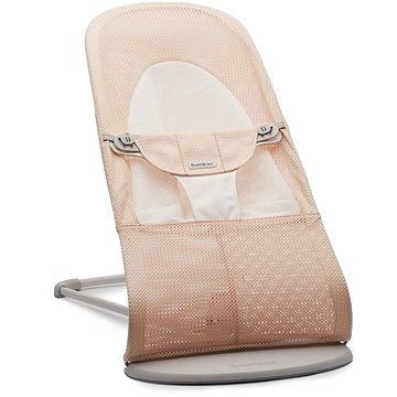 Babybjörn Balance Soft Pearly Pink/White mesh, svetlo sivá konštrukcia