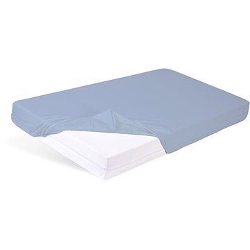 BABYMATEX Plachta ochranná s gumičkou Bamboo svetlomodrá 60× 120 cm