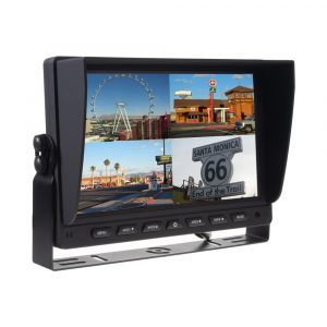 AHD monitor 9" - s kvádratorom a 4x 4PIN vstupmi