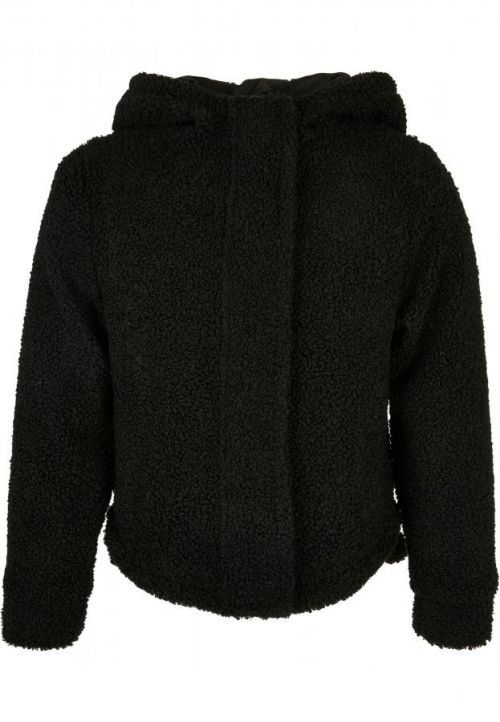 Urban Classics Girls Short Sherpa Jacket black - 110/116