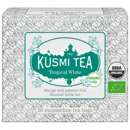 Biely čaj TROPICAL Kusmi Tea 20 mušelínových sáčkov