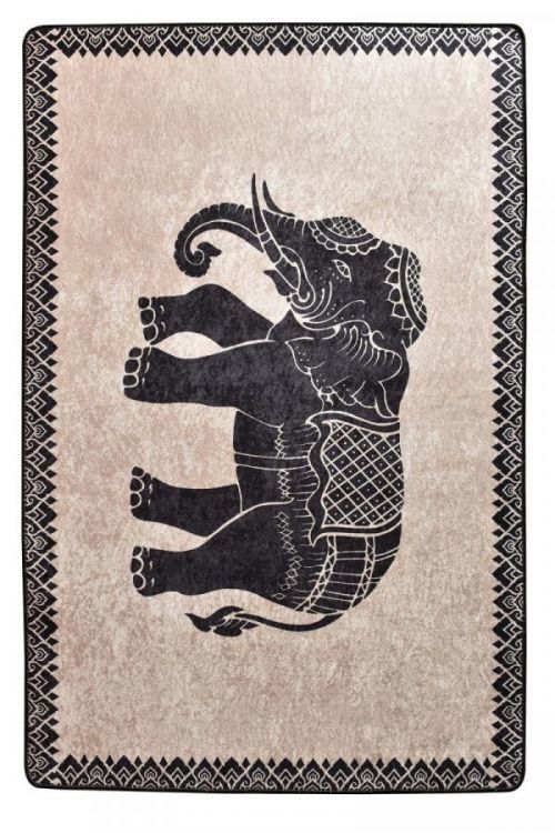 Koberec Elephant béžový/černý