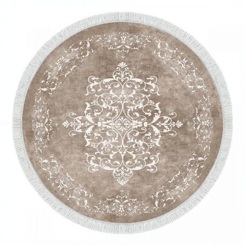 Kulatý koberec Tapis 100 cm béžový