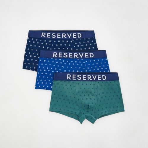 Reserved - Súprava 3 boxeriek classic - Tmavomodrá