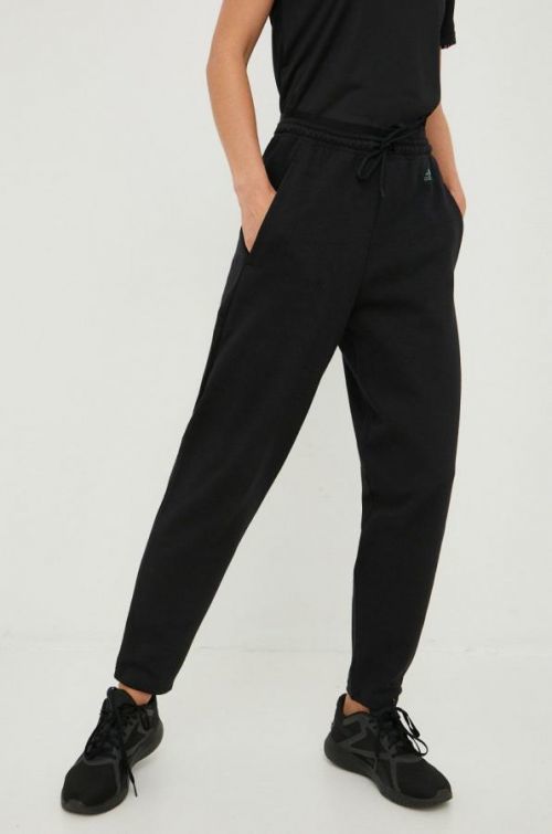 Tepláky adidas dámske, čierna farba, jednofarebné