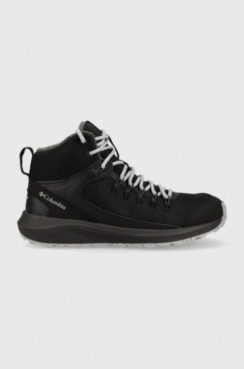Topánky Columbia Trailstorm Mid Waterproof pánske, čierna farba, zateplené