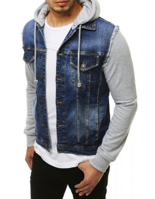 Dstreet Pánska jeansová bunda Lean modrá TX3293 28791-25