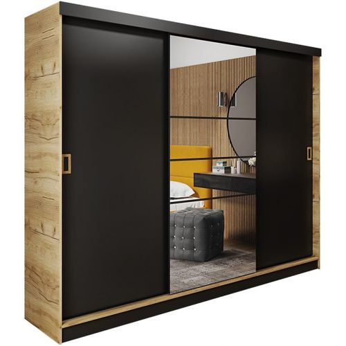 Skriňa Retro 200 6L craft/ dvierka čierna