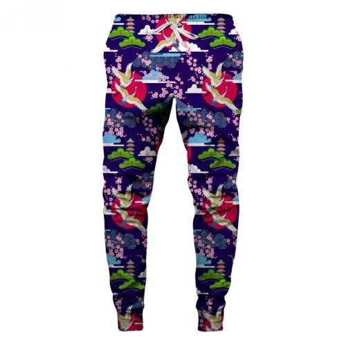 Aloha From Deer Unisex's Colorful Cranes Sweatpants SWPN-PC AFD914