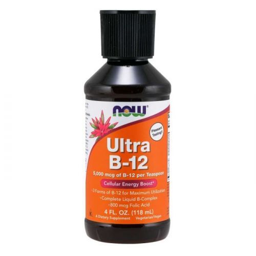 NOW Foods Vitamín B-12 Ultra liquid 118 ml