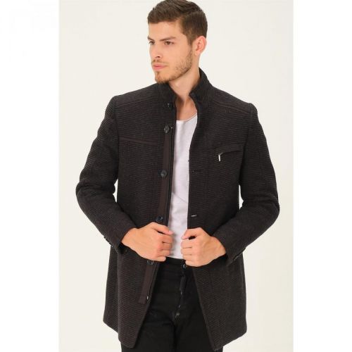 PLT8369 DEWBERRY COAT-PATTERNED BLACK