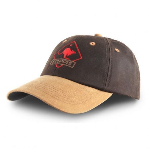 Austrálska šiltovka Scippis Oilskin Cap - hnedá-béžová