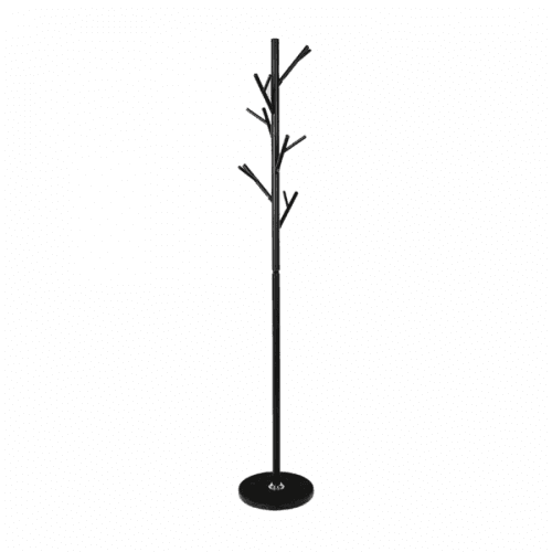 KONDELA Vešiak, čierna/mramor, EFRAN