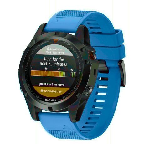 Garmin Fenix 5x Silicone Acton remienok, Blue