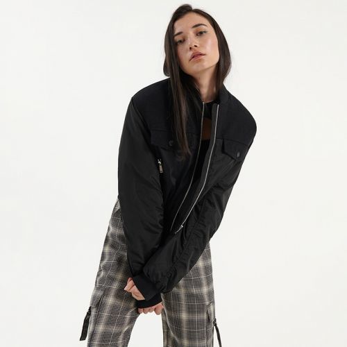 House - Zateplená bunda bomber - Černý