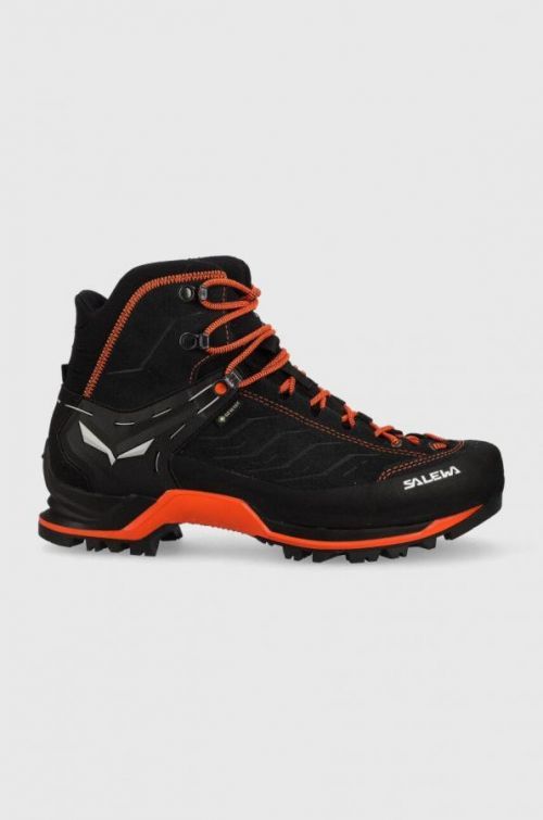 Topánky Salewa Mountain Trainer Mid Gtx pánske, čierna farba,