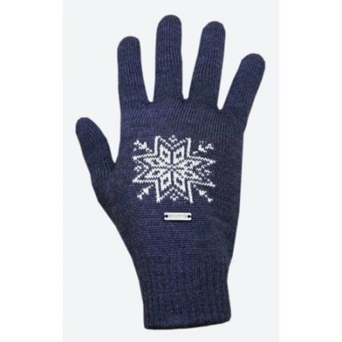 Pletené Merino rukavice Kama R104 108 tmavo modrá