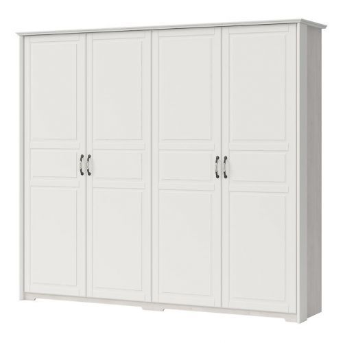 Skriňa 4d Evergreen p4/eg ivory mat