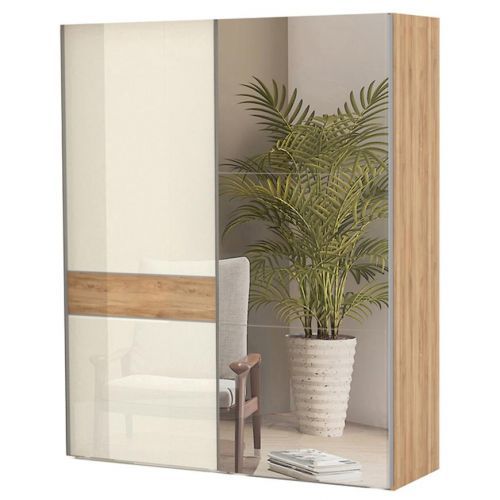 Skriňa 2d Gala pk181-og/gl pacific walnut/beige