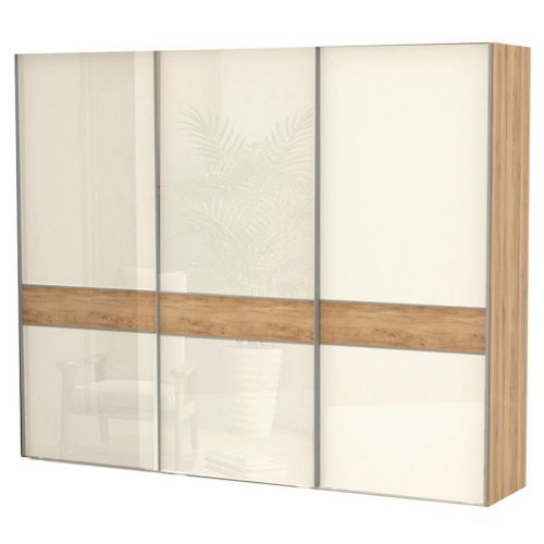 Skriňa 3d Gala pk281/gl pacific walnut/beige