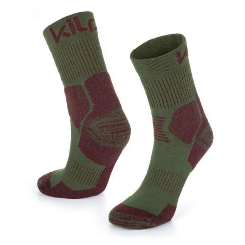 Unisex running socks Kilpi ULTRA-U KHAKI