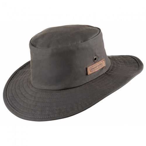 Klobúk bavlnený Scippis Oilskin Jack - hnedý, S