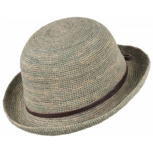 Klobúk slamený Scippis Flores - béžový-olivový, L/XL