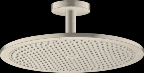 Axor ShowerSolutions - Horná sprcha 350 1jet s prívodom od stropu, kartáčovaný nikel 26035820