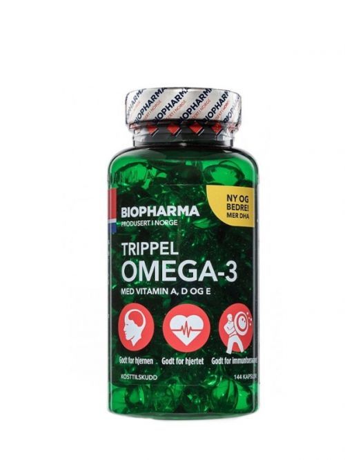 Trippel Omega 3 BIOPHARMA 144 kaps.