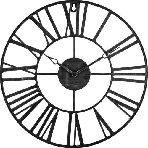 Nástěnné hodiny Vintage 36,5 cm černé