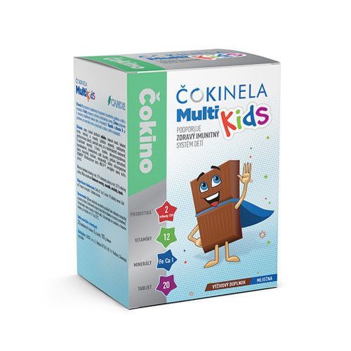 ČOKINELA Multi kids čokoládové tabličky 20 ks